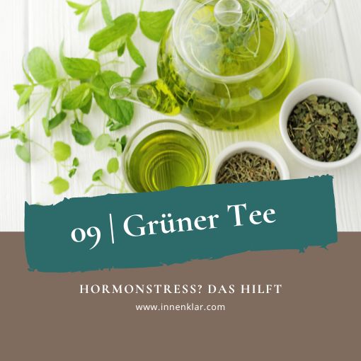 Grüner Tee – Tasse Tee für ruhigen Fokus.