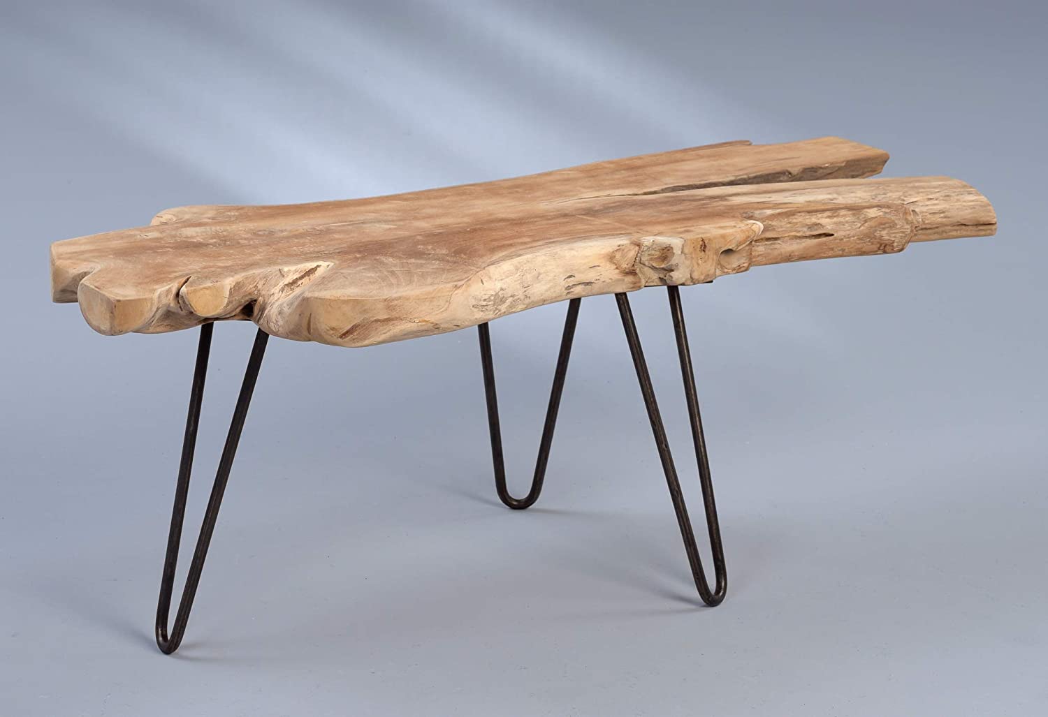 Tallus Couchtisch Holz Teak Braun hygge hyggeliger Couchtisch aus Holz Teak Hygge-Style